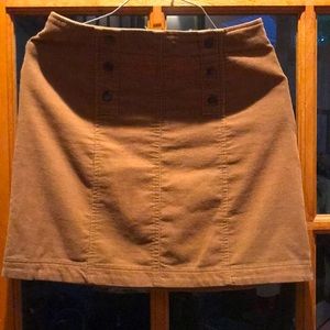 Corduroy Hollister skirt. Size XS. Side zip. About 16 inches long. Button detail
